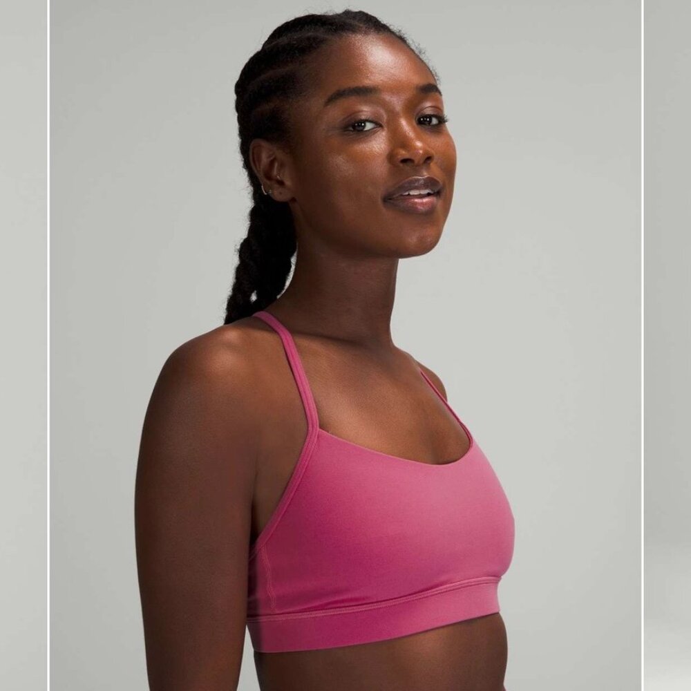 Lululemon Flow Y Nulu Bra NWT Pink Lychee